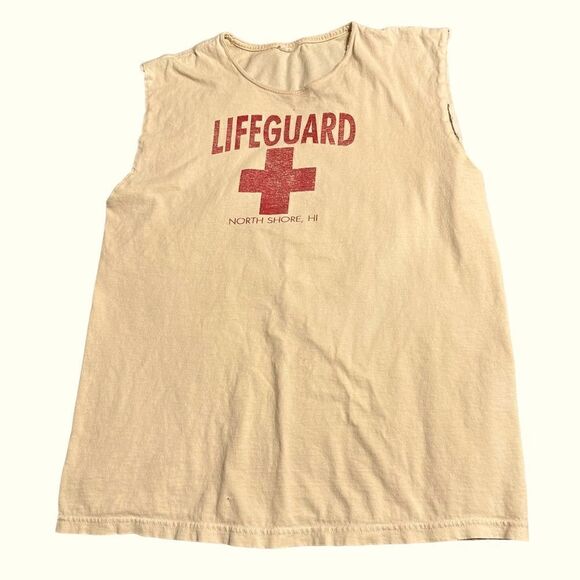 Vintage North Shore, Hawaii Life Guard Tank top size S/M - Picture 3 of 10